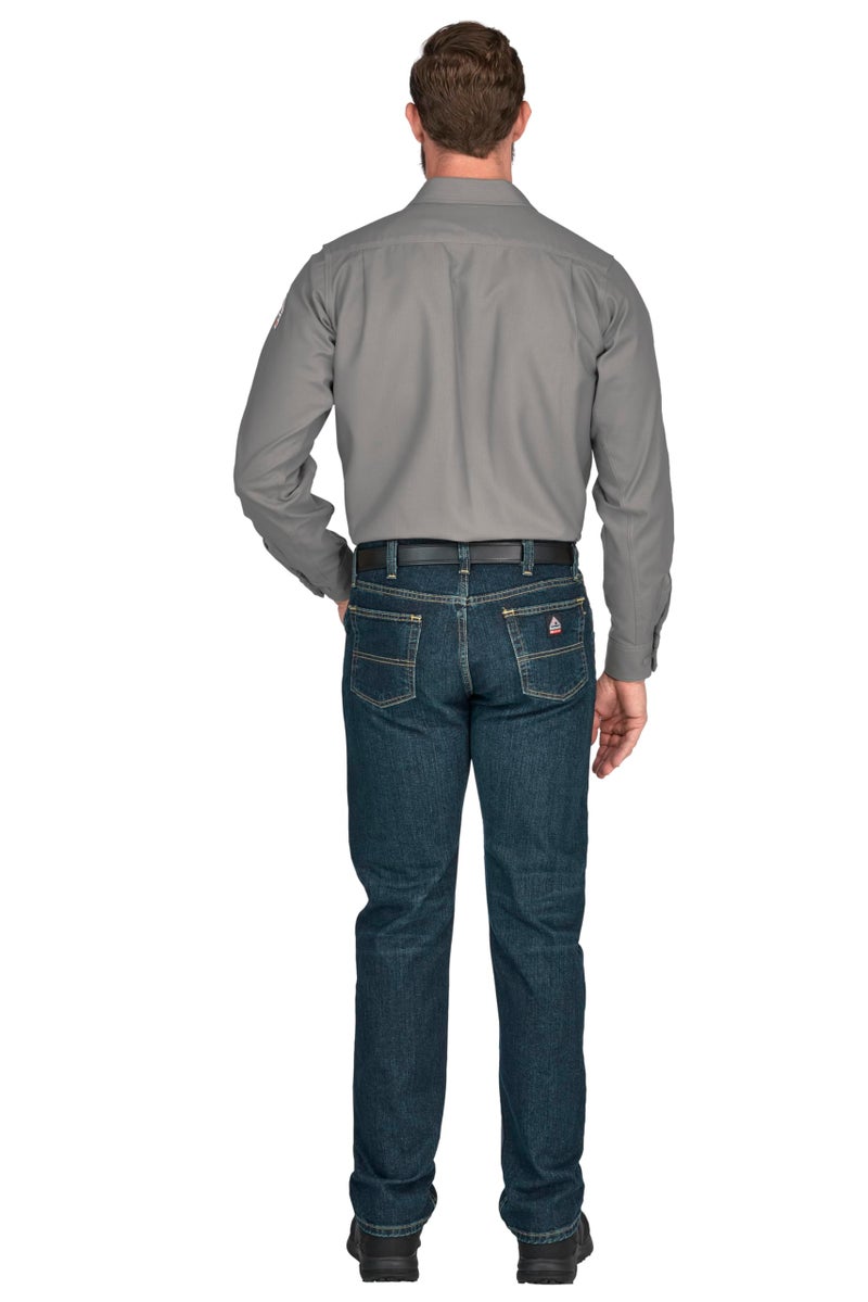 Bulwark FR Bulwark Men's iQ Series Endurance Collection FR Work Shirt, Grey, Large - Image 2